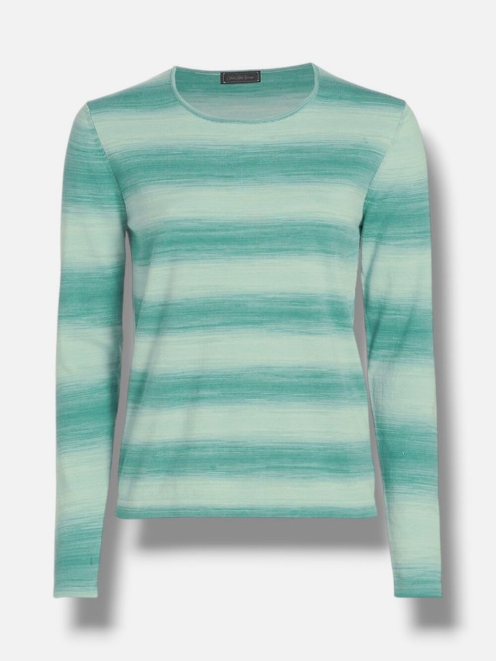 Saks Fifth Avenue Womens' Green Tonal Ombré Sweater Size XS